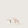 Baby School en cuir nappa avec étoile en daim rose et imprimé mascotte