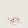 Baby School en cuir nappa avec étoile en daim rose et imprimé mascotte