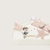 Baby School en cuir nappa avec étoile en daim rose et imprimé mascotte