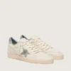Ball Star en cuir nappa avec étoile et languette au talon en daim gris