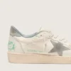 Ball Star en cuir nappa avec étoile et languette au talon en daim gris