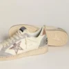 Ball Star en cuir nappa avec étoile pailletée et languette de talon métallisée