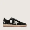 Ball Star en daim noir avec étoile blanche et cristaux Swarovski