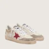 Ball Star en nylon et maille blanche avec étoile en nylon rouge et languette de talon en cuir blanc