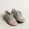 Ball Star Junior pailleté avec empiècements en daim gris glacé