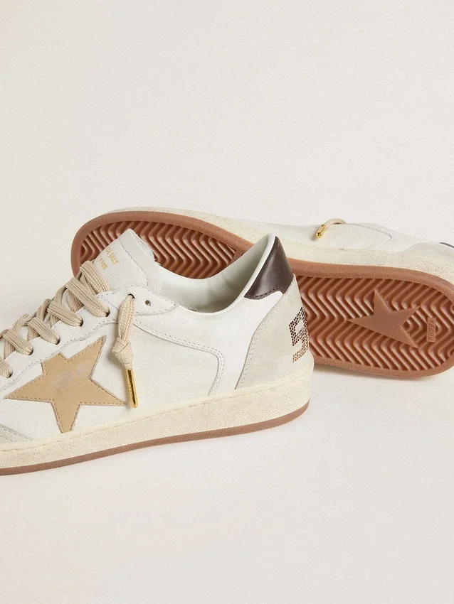 Ball Star LTD pour femme avec étoile beige et languette de talon noire
