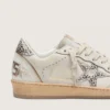 Ball Star LTD pour femme en cuir blanc avec étoile en cuir de poney à imprimé animalier