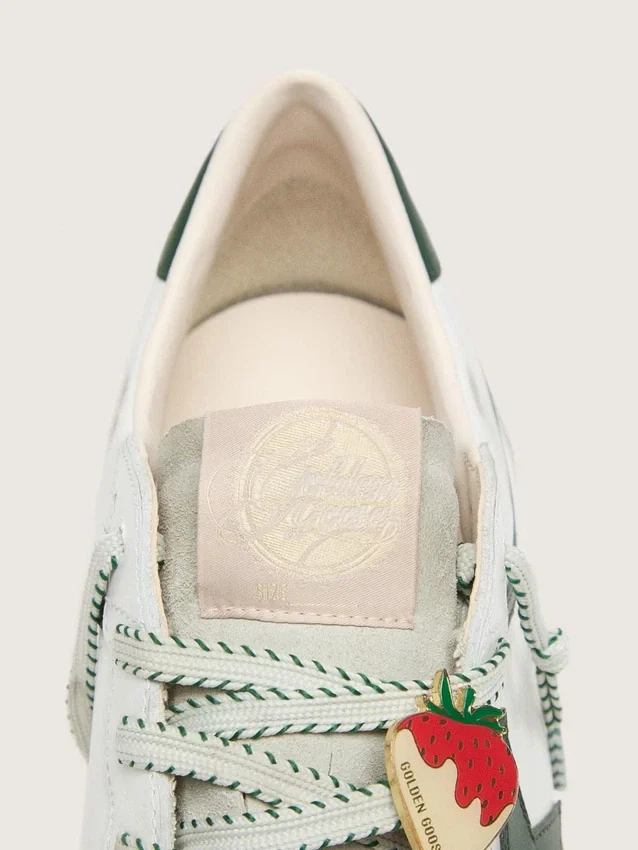 Ball Star LTD pour homme en cuir blanc avec étoile verte et Peaux