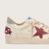 Ball Star LTD pour femme en cuir nappa avec étoile en cuir et languette de talon en daim argenté
