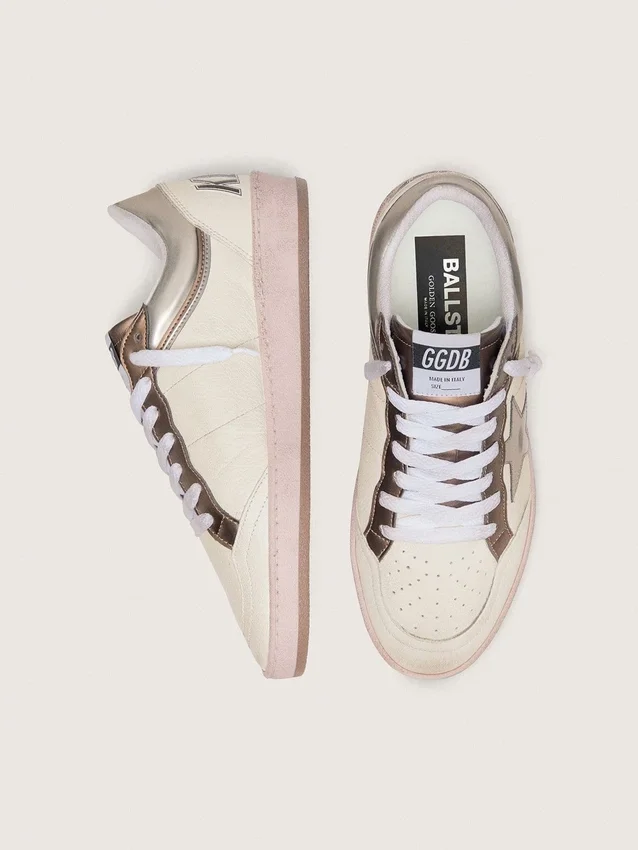 Ball Star LTD pour femme en cuir nappa avec étoile métallisée d'origine biologique et empiècements