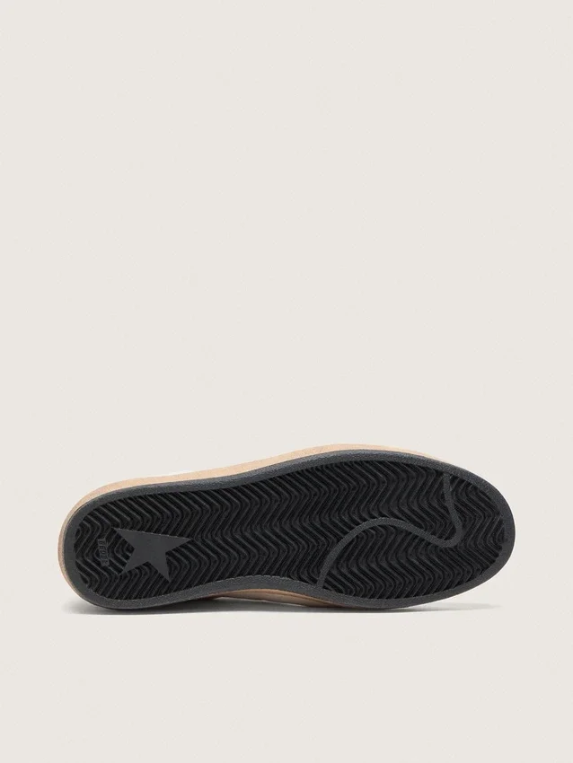 Ball Star LTD pour homme en cuir nappa blanc avec étoile et languette de talon en cuir noir