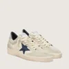 Ball Star LTD pour femme en daim gris avec étoile bleue et empiècements en crochet couleur crème