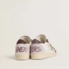 Ball Star LTD pour femme en nappa avec étoile en cuir à feuille de platine et languette de talon en cuir nubuck bordeaux
