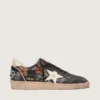 Ball Star LTD pour femme en nappa ébène avec broderies multicolores et étoile blanche