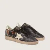 Ball Star LTD pour femme en nappa ébène avec broderies multicolores et étoile blanche