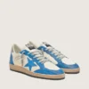 Ball Star LTD pour homme en cuir blanc avec étoile en cuir bleu clair