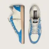 Ball Star LTD pour homme en cuir blanc avec étoile en cuir bleu clair