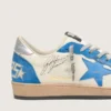 Ball Star LTD pour homme en cuir blanc avec étoile en cuir bleu clair