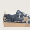 Ball Star LTD pour homme en cuir bleu foncé avec étoile en daim beige
