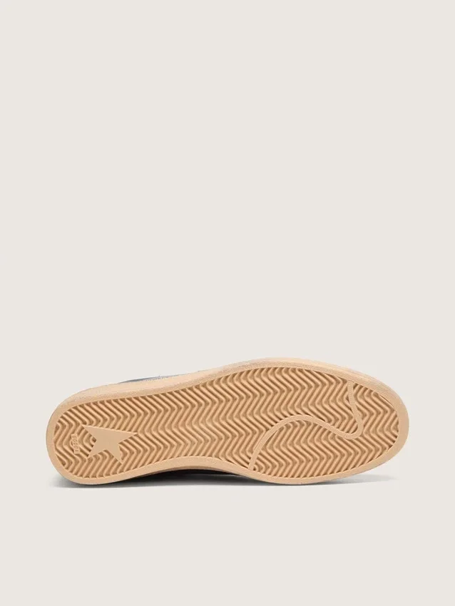 Ball Star LTD pour homme en cuir bleu foncé avec étoile en daim beige