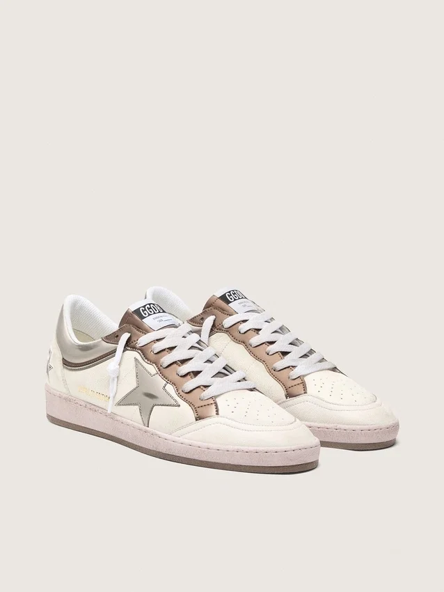 Ball Star LTD pour homme en cuir nappa avec étoile métallisée d'origine biologique et empiècements