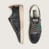 Ball Star LTD pour homme en cuir noir avec étoile brodée verte
