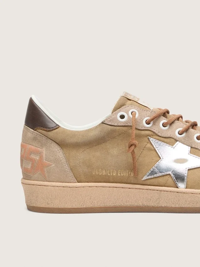 Ball Star LTD pour homme en daim couleur tabac avec étoile argentée