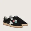 Ball Star LTD pour homme en daim noir avec Peaux