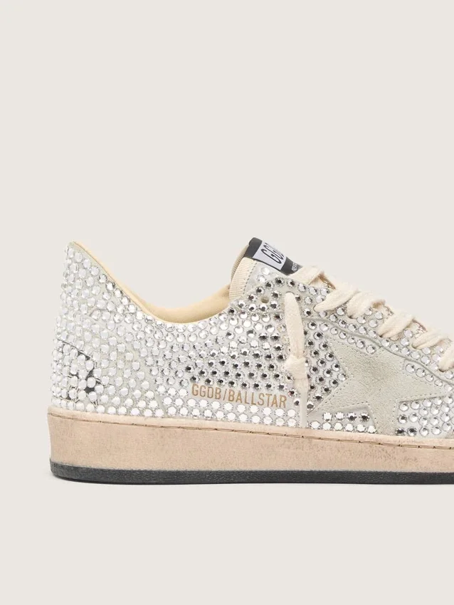 Ball Star pour femme avec cristaux Swarovski et étoile en daim gris