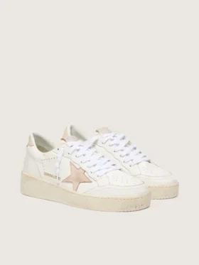 Ball Star pour femme avec étoile en nubuck rose et languette au talon