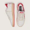 Ball Star pour femme en cuir blanc avec étoile rouge et languette au talon