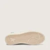 Ball Star pour femme en cuir crème avec étoile et perles ton sur ton