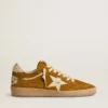Ball Star pour femme en daim avec étoile en cuir beige et languette de talon en peau de poney