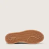Ball Star pour femme en daim beige avec étoile et languette de talon en cuir blanc