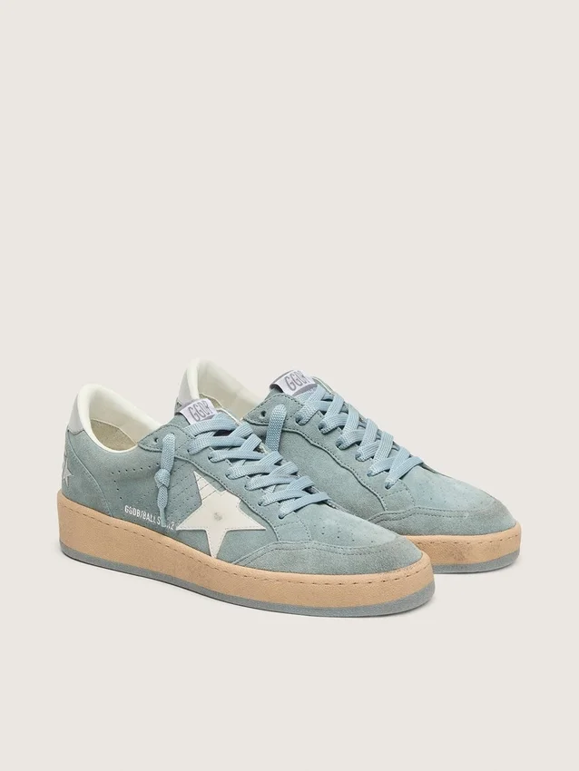 Ball Star pour femme en daim bleu clair avec étoile blanche