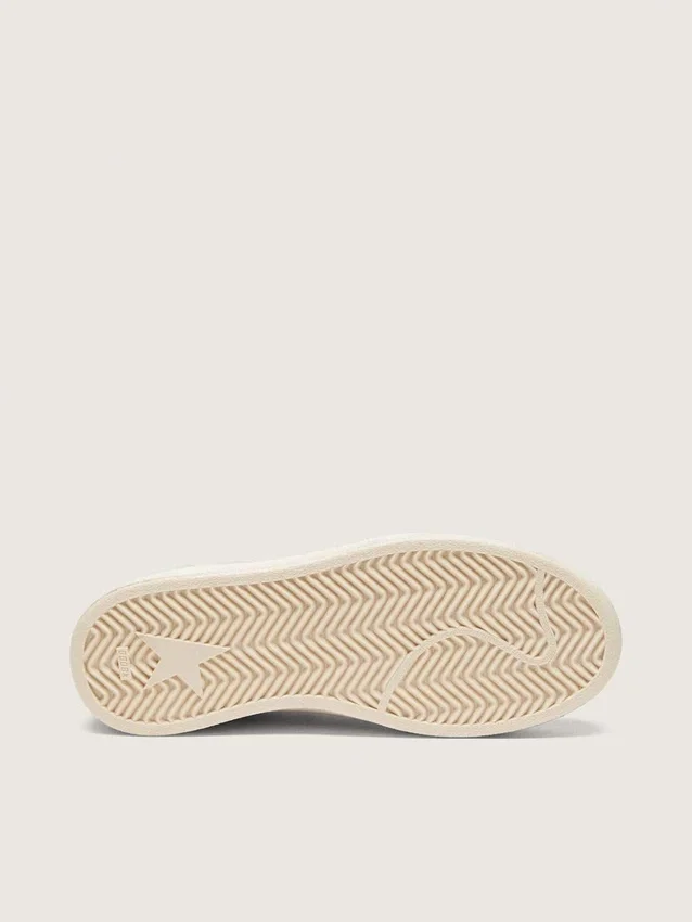 Ball Star pour femme en daim gris clair avec étoile et empiècements pailletés