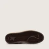 Ball Star pour femme en daim marron avec étoile et languette de talon en cuir marron