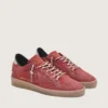 Ball Star pour femme en daim rouge rouille avec étoile ton sur ton