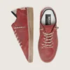 Ball Star pour femme en daim rouge rouille avec étoile ton sur ton