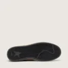 Ball Star pour femme en nappa noir avec étoile pailletée noire et languette de talon en daim