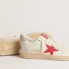 Ball Star pour femme pour la Saint-Valentin, avec étoile en cuir rouge et lettrage Swarovski rouge