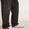 Ball Star pour homme avec étoile en cuir noir et languette de talon en cuir vert