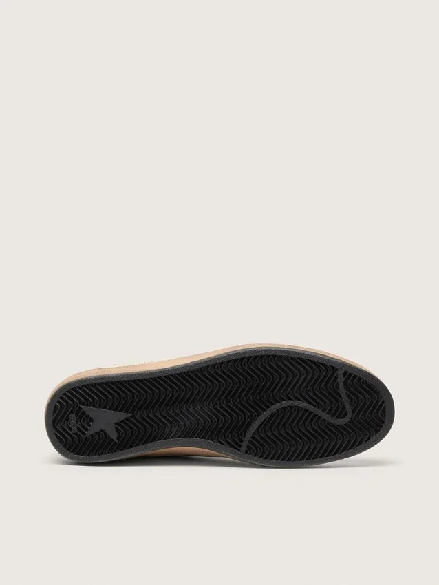 Ball Star pour homme avec étoile en cuir noir et languette de talon en cuir vert