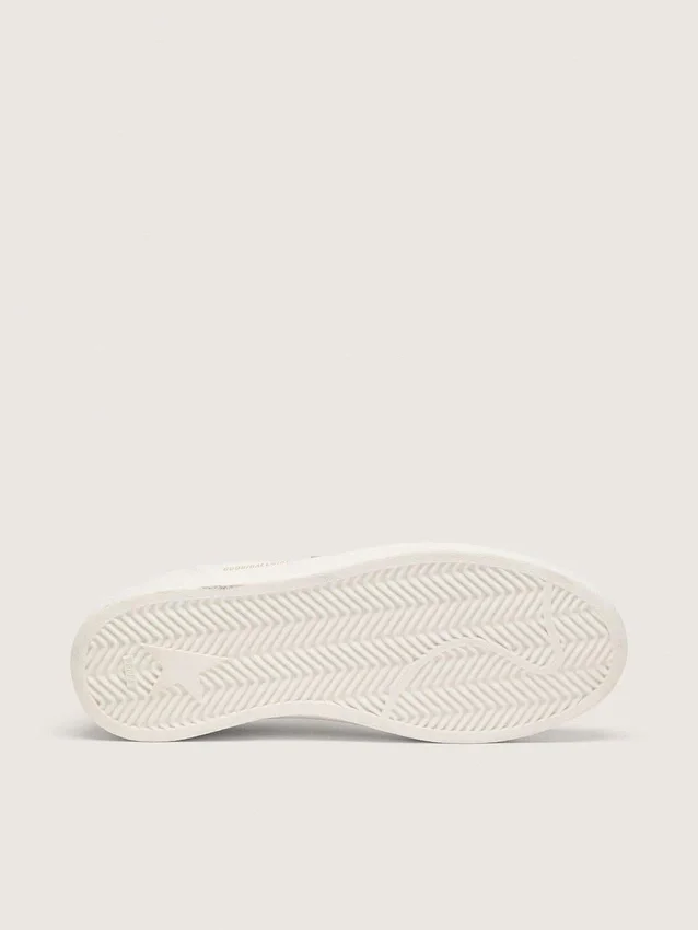 Ball Star pour homme avec étoile et languette de talon en cuir blanc