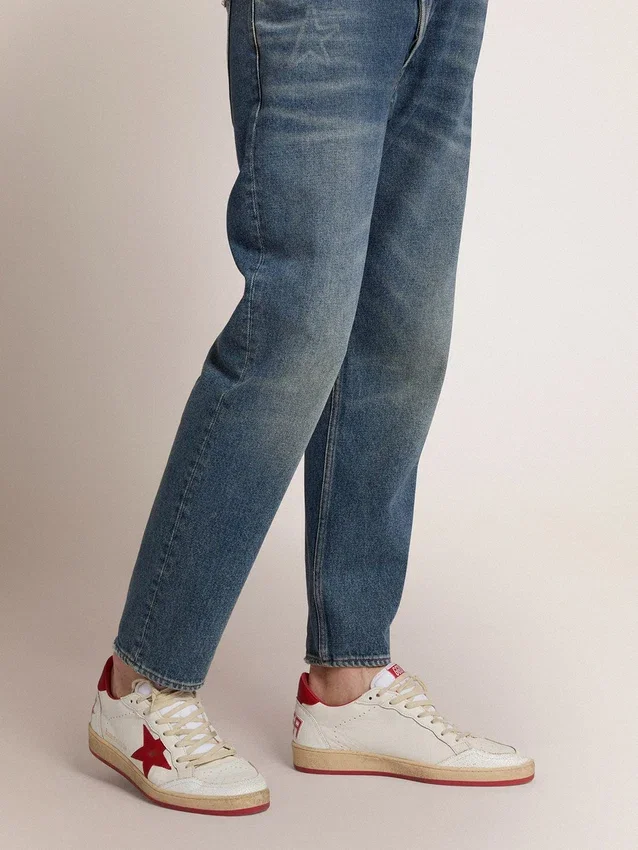 Ball Star pour homme en cuir blanc