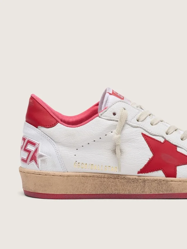 Ball Star pour homme en cuir blanc