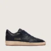 Ball Star pour homme en cuir bleu marine avec étoile en cuir ton sur ton
