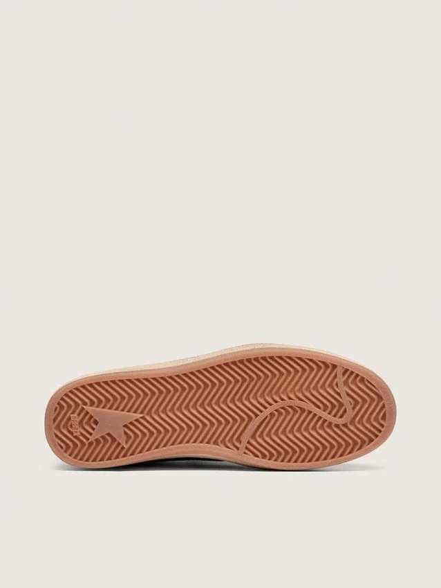 Ball Star pour homme en cuir bleu marine avec étoile en cuir ton sur ton