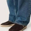 Ball Star pour homme en cuir marron foncé avec étoile en cuir ton sur ton