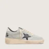Ball Star pour homme en daim gris avec étoile en cuir noir